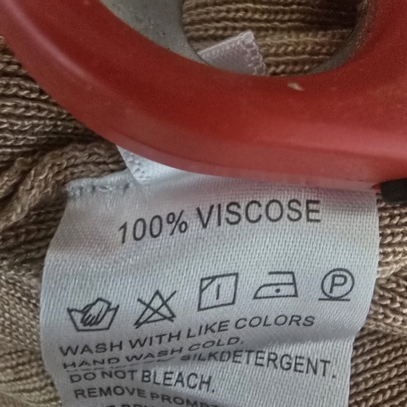 Tan and White Tie Front Pencil Skirt - Picture 7 of 8